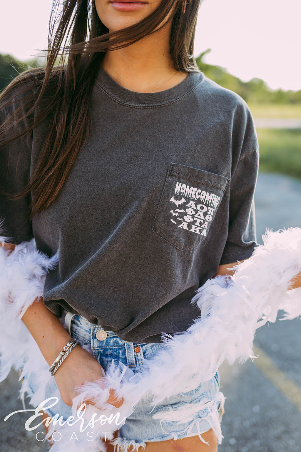 Alpha Omicron Pi Spooky Homecoming Tee