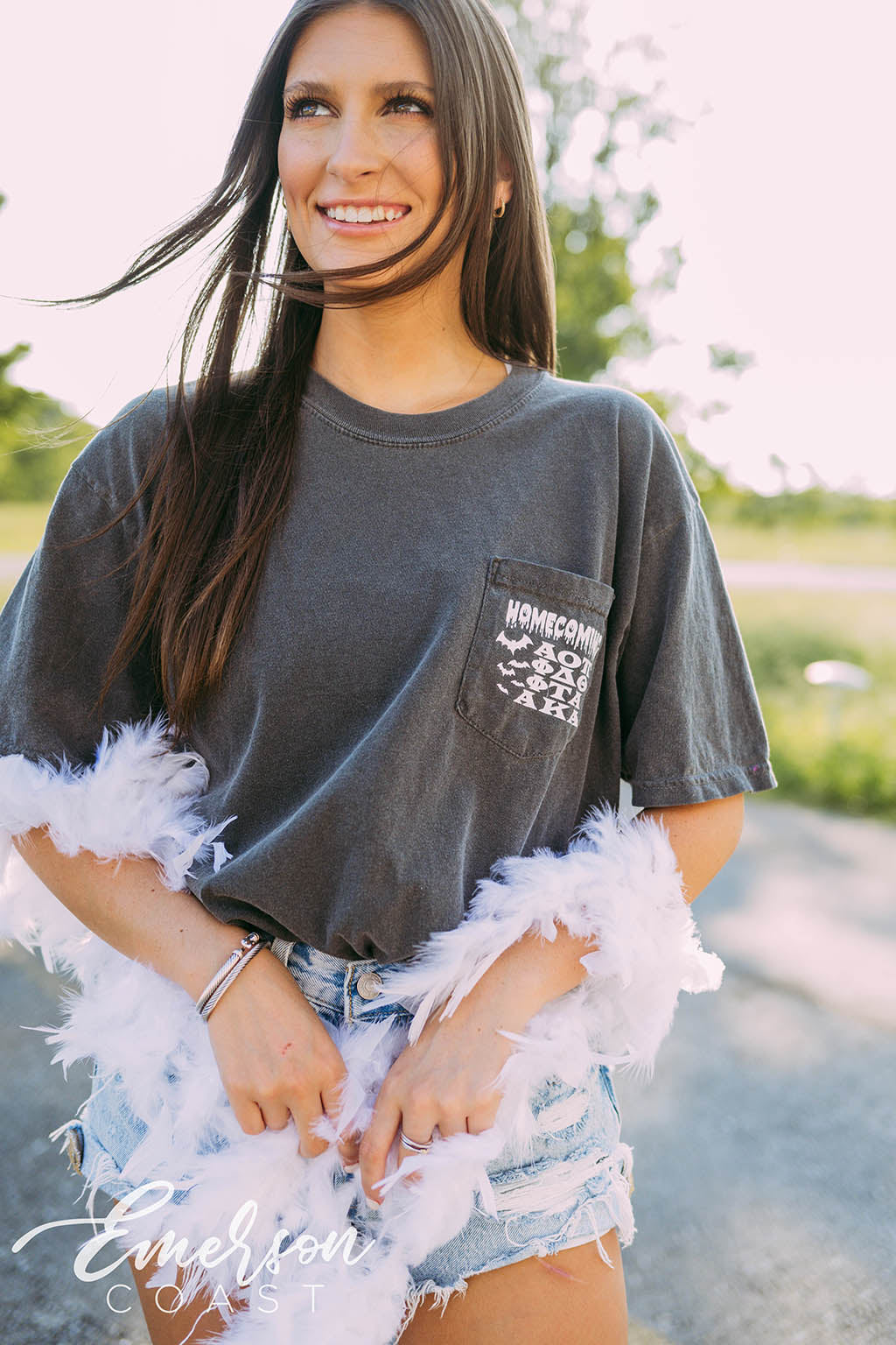 Alpha Omicron Pi Spooky Homecoming Tee