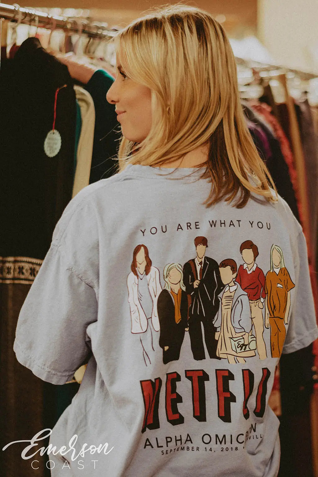 Alpha Omicron Pi TV Function Tshirt