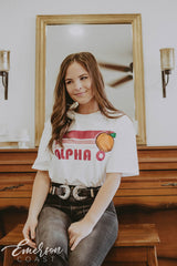 Alpha Omicron Pi Peach Chapter Trip Tee