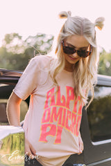 Alpha Omicron Pi Retro Summer Tee