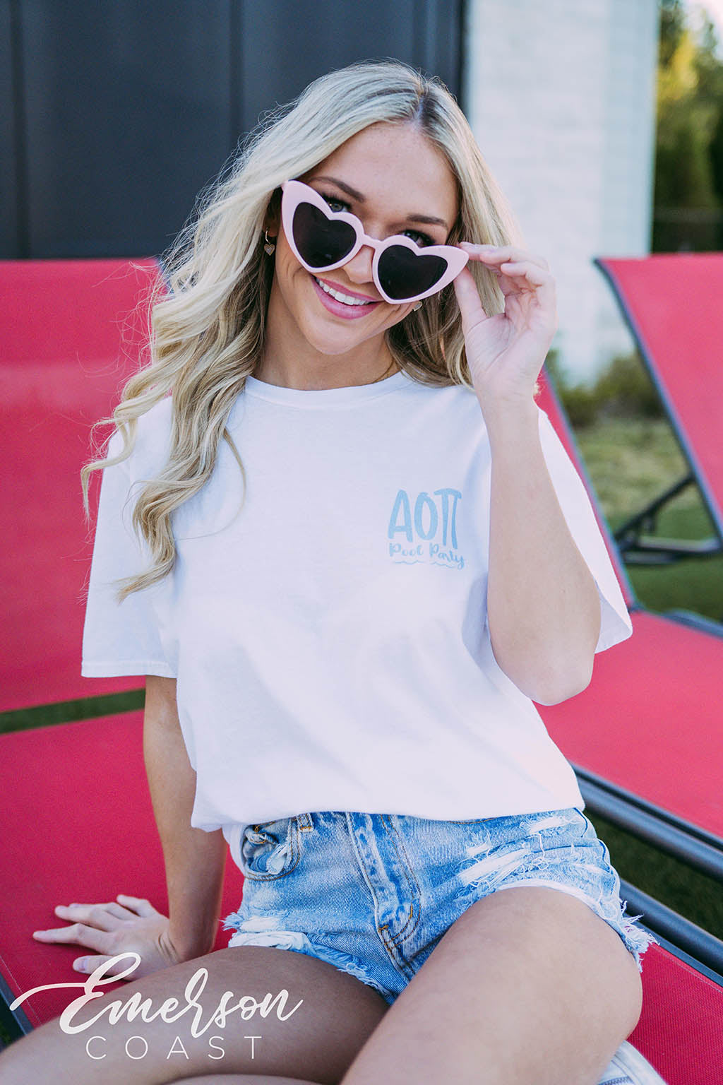 Alpha Omicron Pi Pool Party Tee