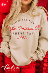 Alpha Omicron Pi PR Inspire Ambition Crewneck