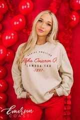 Alpha Omicron Pi PR Inspire Ambition Crewneck