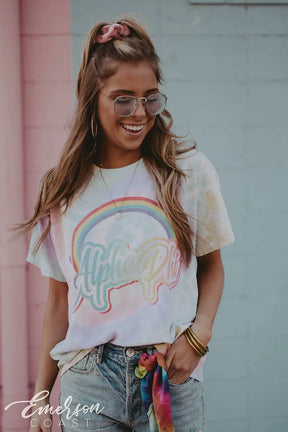 Alpha Phi '90s Tie Dye Bid Day Tee