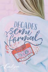 Alpha Phi Decades Semi Formal Long Sleeve Tee