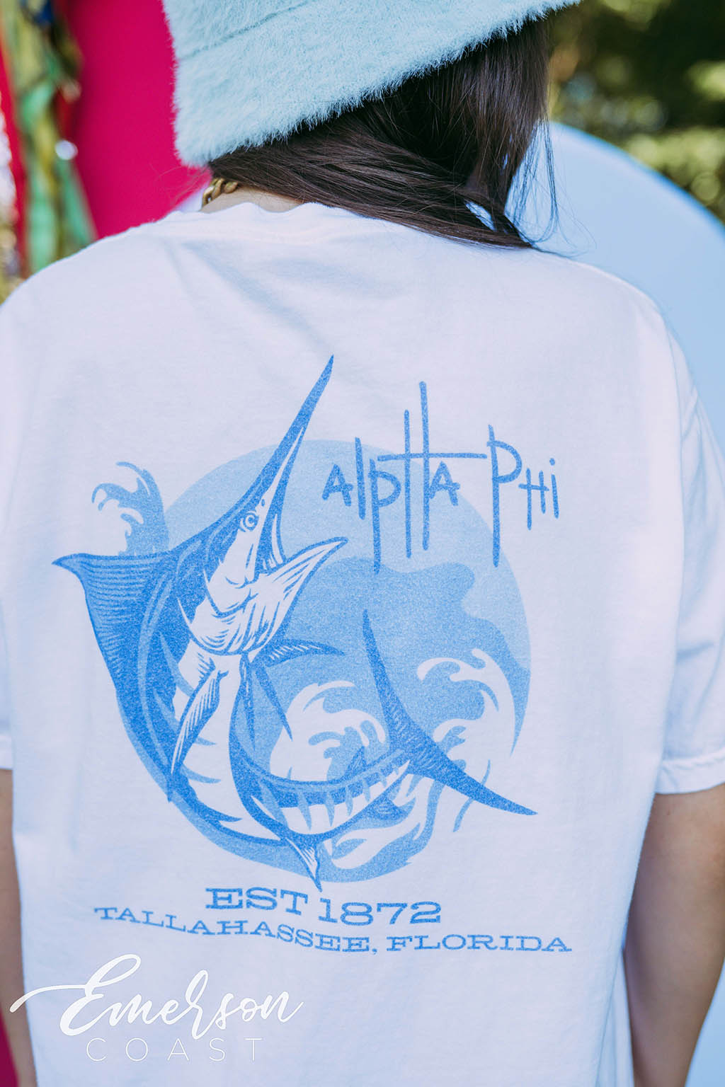 Alpha Phi PR Blue Swordfish Tee