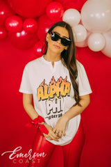 Alpha Phi Coming in Hot Bid Day Tee