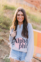 Alpha Phi Thermal Long Sleeve Henley