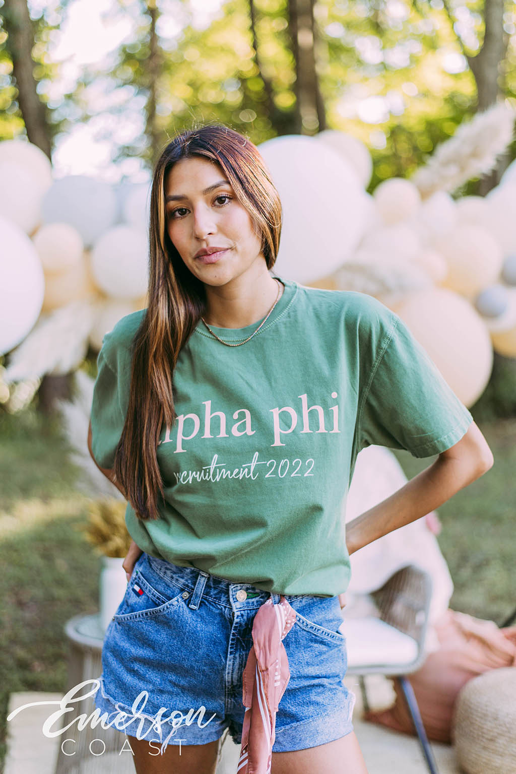 Alpha Phi Green Recruitment Tee