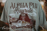 Alpha Phi Hayride Social Tee