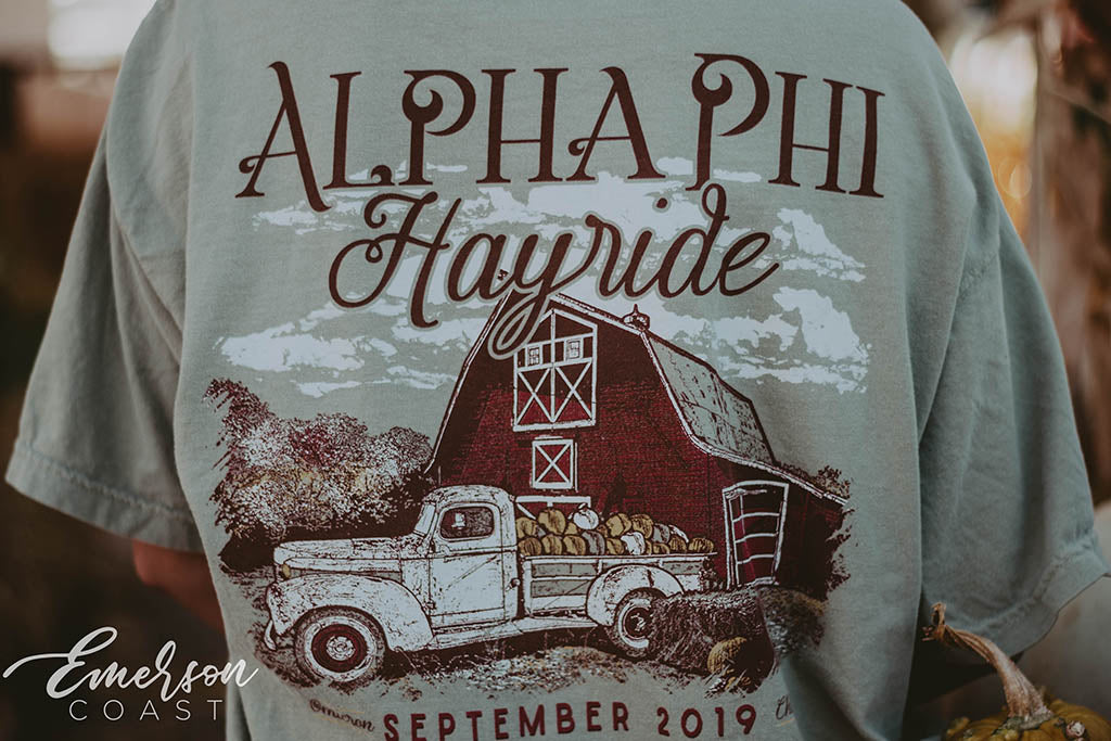 Alpha Phi Hayride Social Tee