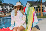 Alpha Phi Star Tie Dye Corduroy Hoodie