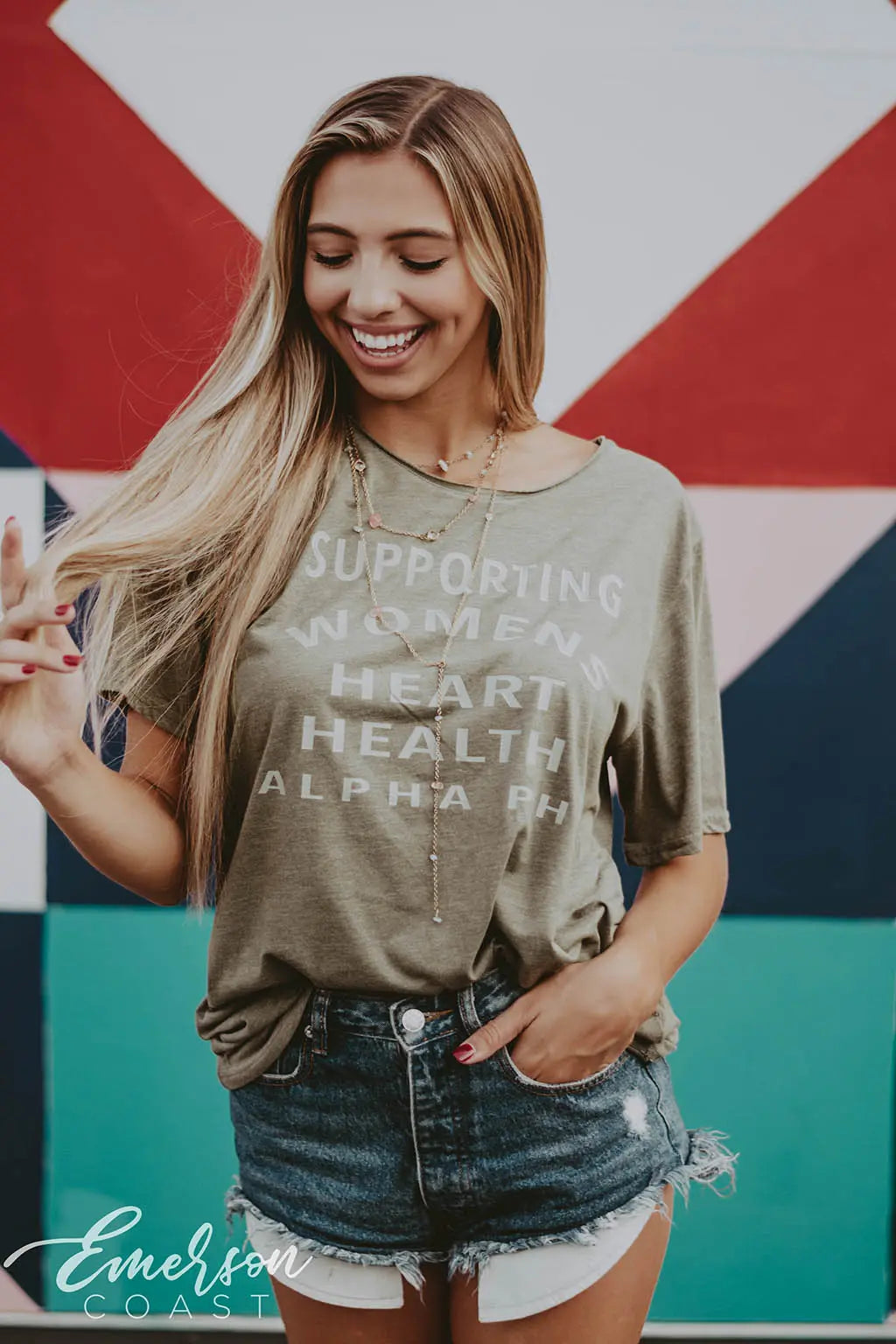 Alpha Phi Heart Health Philanthropy Tee