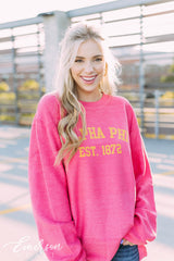 Alpha Phi Bright PR Corduroy Sweatshirt
