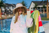 Alpha Phi Star Tie Dye Corduroy Hoodie