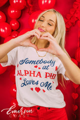 Alpha Phi PR Somebody Loves Me Tee