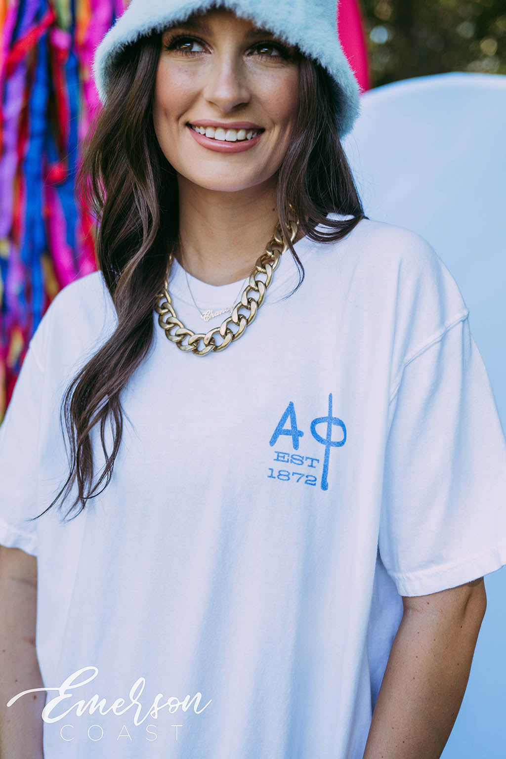 Alpha Phi PR Blue Swordfish Tee