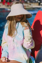 Alpha Phi Star Tie Dye Corduroy Hoodie