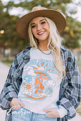 Alpha Phi 70's Floral Long Sleeve Tee