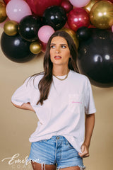 Alpha Phi Pink Band Tee