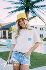 Alpha Phi Semi Formal Tropical Travel Book Tee
