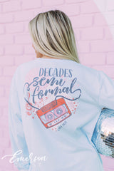 Alpha Phi Decades Semi Formal Long Sleeve Tee