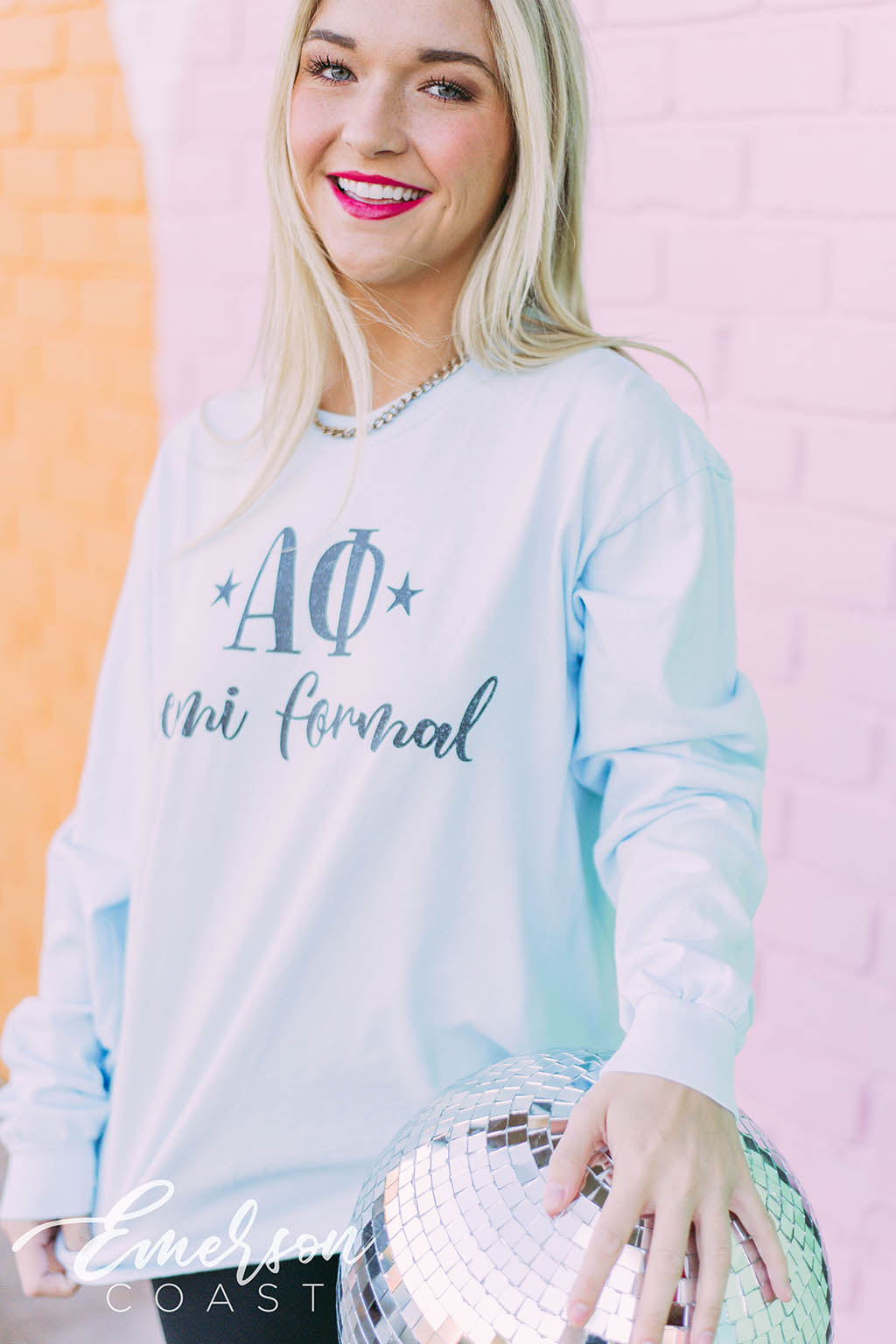 Alpha Phi Decades Semi Formal Long Sleeve Tee