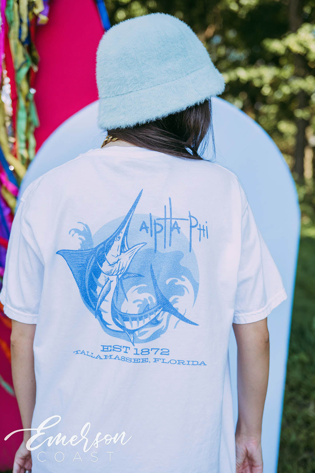 Alpha Phi PR Blue Swordfish Tee