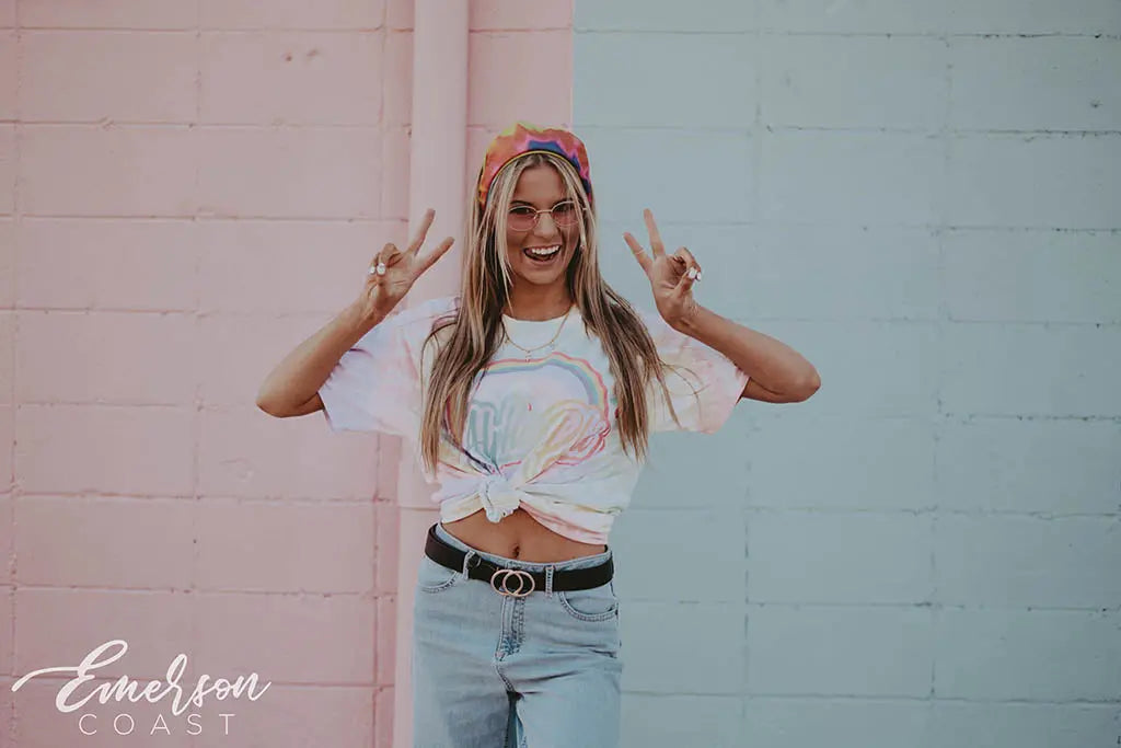 Alpha Phi '90s Tie Dye Bid Day Tee