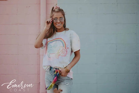 Alpha Phi '90s Tie Dye Bid Day Tee