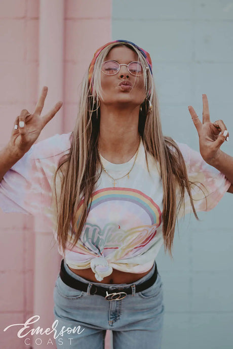 Alpha Phi '90s Tie Dye Bid Day Tee
