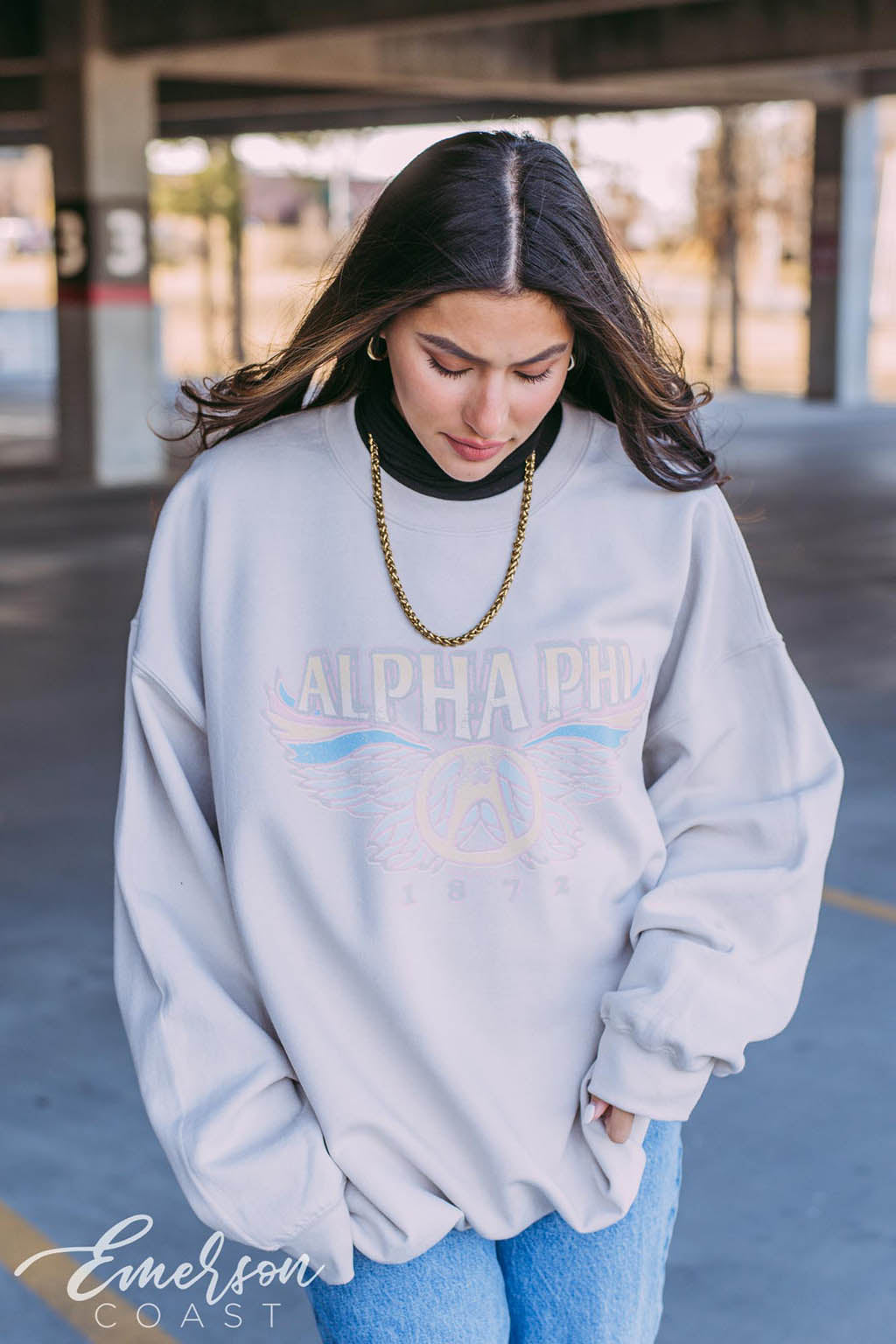 Alpha Phi Vintage Band Sweatshirt