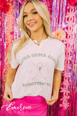 Alpha Sigma Alpha Recruitment Golf Notch Tee
