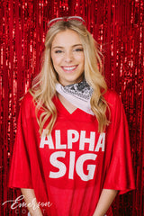 Alpha Sigma Alpha Football Bid Day Jersey