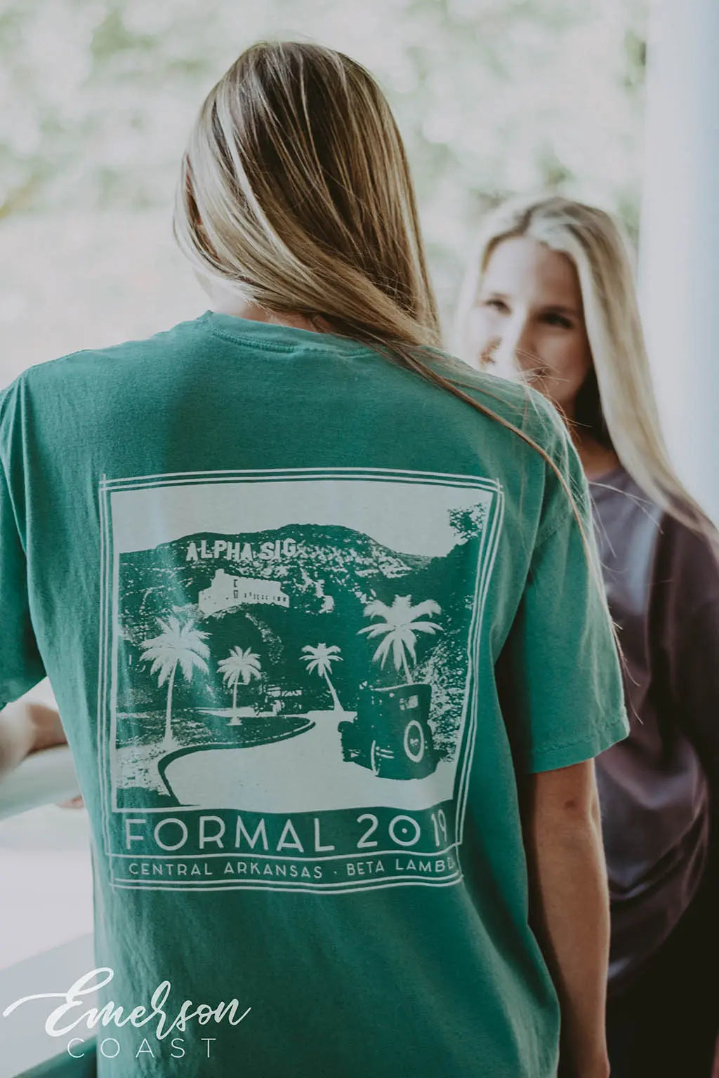 Alpha Sigma Alpha Green Formal Tshirt