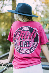 Alpha Sigma Alpha Dads Day Red Tshirt