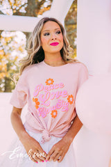 Alpha Sigma PR Peace Love Floral Tee