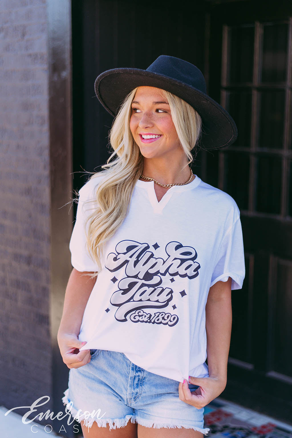 Alpha Tau Retro PR Tee