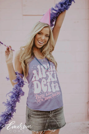 Alpha Xi Delta Birthday Bid Day Tank