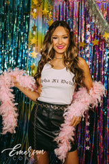 Alpha Xi Delta 90s Bid Day Ribbed Tank