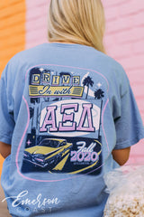 Alpha Xi Delta Drive In Sisterhood Retreat Tee