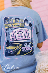 Alpha Xi Delta Drive In Sisterhood Retreat Tee