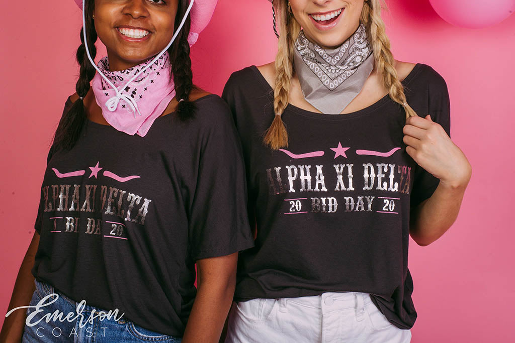 Alpha Xi Delta Rounding Up the Best Bid Day Slouchy Tee
