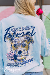 Alpha Xi Delta Pink Rose Formal Tee