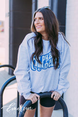 Alpha Xi Delta Funky Ash Gray Sweatshirt