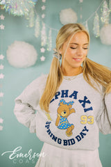 Alpha Xi Bear Spring Bid Day Sweatshirt
