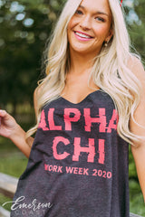 Alpha Chi Work Week Flowy Tank