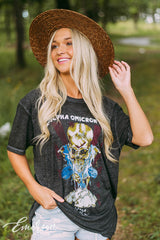 Alpha Omicron Pi Boo Bash Skull T-shirt
