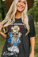 Alpha Omicron Pi Boo Bash Skull T-shirt